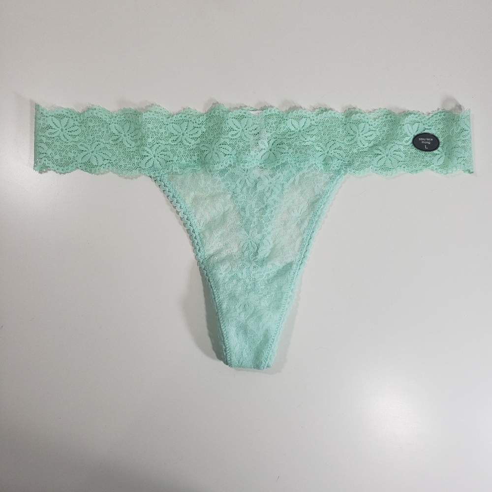 Gap body Sexy Lace Thong Mint Green Size Large